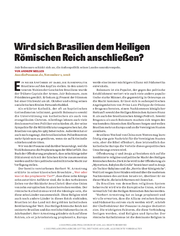Wird sich Brasilien dem Heiligen Römischen Reich anschließen?