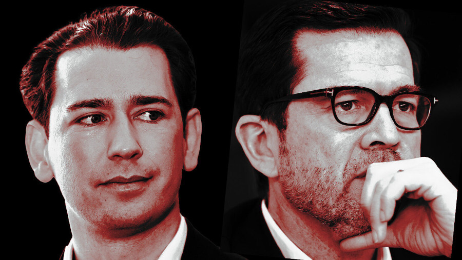 Kurz und Guttenberg: Gastgeber eines geheimen Treffens