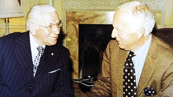 König Leopold III. von Belgien trifft Herbert W. Armstrong
